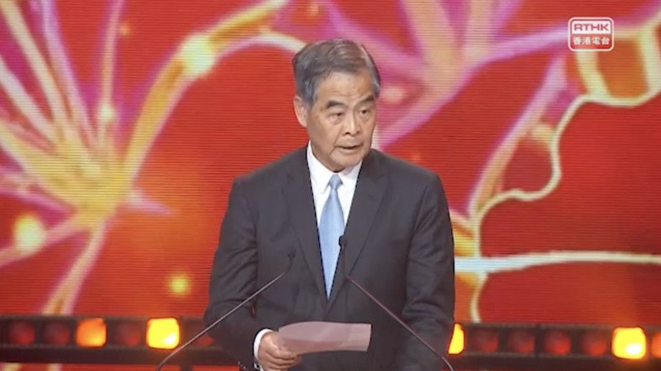 國慶文藝晚會紅館舉行　梁振英稱香港機遇無限也可貢獻國家